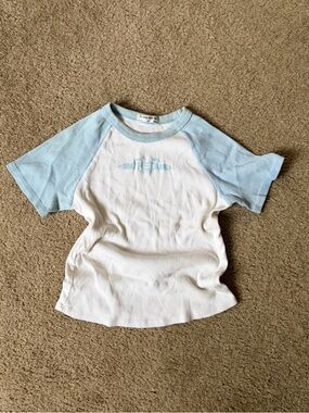 The Hang Loose Hut Kappa Alpha Theta blue and white baby tee
